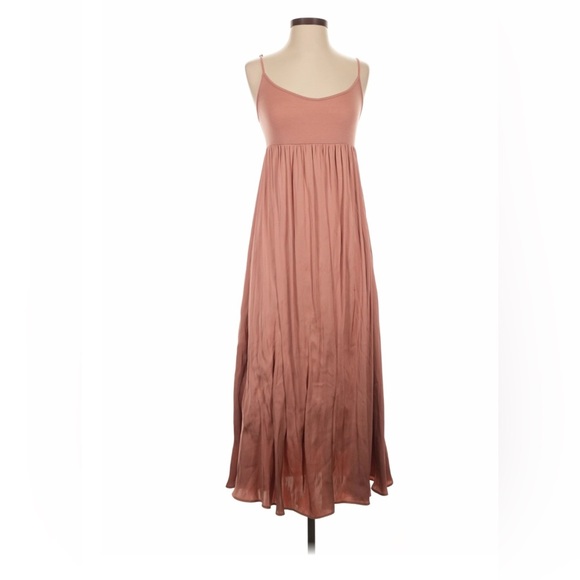 Anthropologie Dresses & Skirts - Anthropologie long slip balletcore dress sz M brownish pink